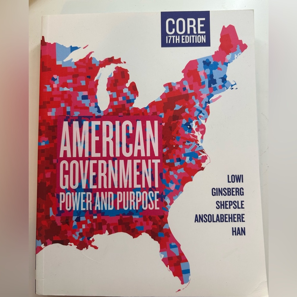 NWOT American Government Power And Purpose Core 17th Edition Textbook w/ Code